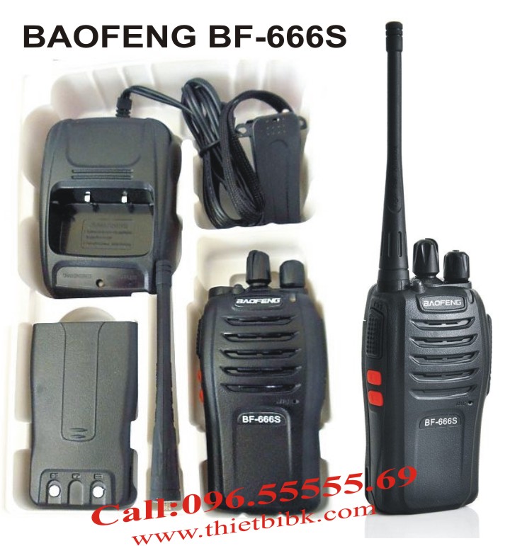 Bộ đàm cầm tay Baofeng BF-666s fullbox