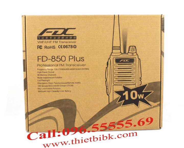 Bộ đàm cầm tay FEIDAXIN FD-850Plus - 10W box