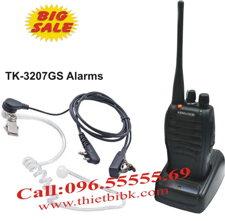 Bộ đàm cầm tay Kenwood TK-3207GS Alarms dùng cho khách sạn