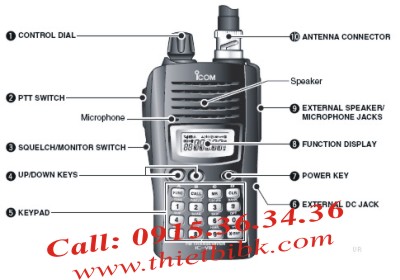 Bộ đàm iCOM IC-V85 đa chức năng