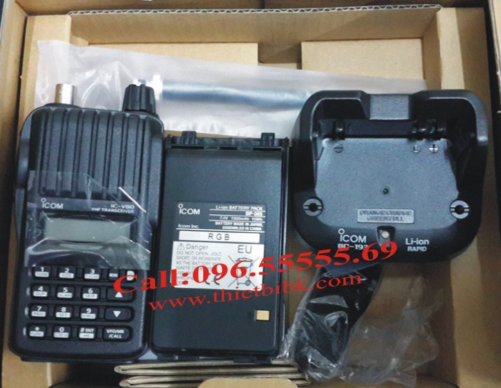 Bộ đàm iCOM IC-V80 VHF UHF dùng cho trường học, bệnh viện