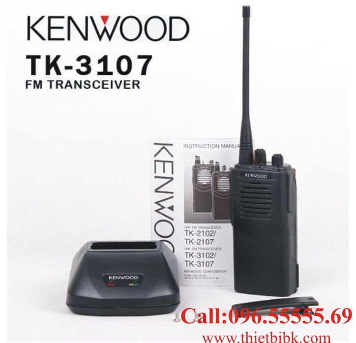 Bộ đàm KENWOOD TK-3107 Plus UHF dùng cho bảo vệ