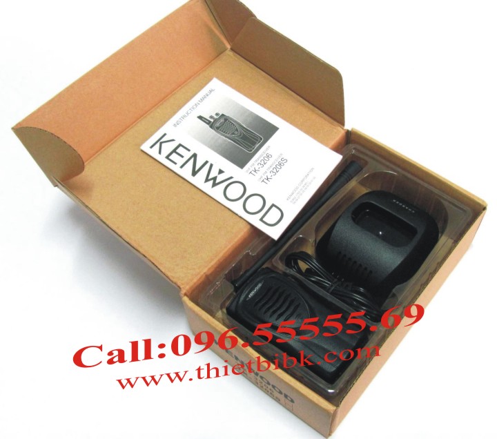 Bộ đàm KENWOOD TK 3206 UHF dùng cho khách sạn, nhà hàng, quán ăn