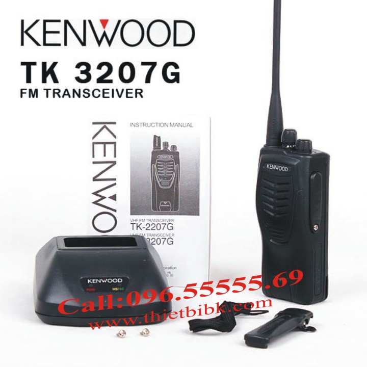 Bộ đàm KENWOOD TK-3207G dùng cho khu công nghiệp, điều hành sản xuất