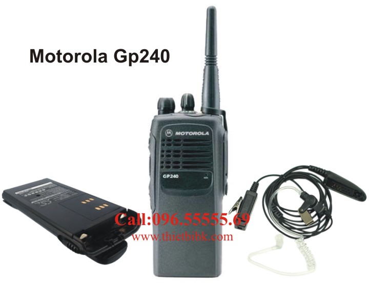 Bộ đàm Motorola GP240 dùng chung phụ kiện với Bộ đàm Motorola GP328