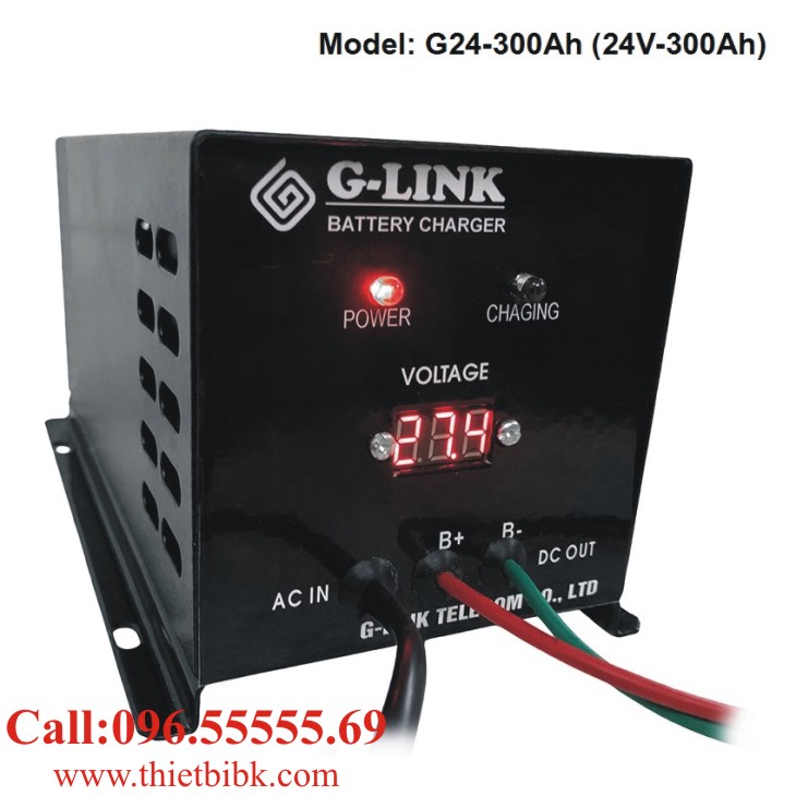 Bộ nạp ắc quy tự động G-LINK G24-300Ah dùng sạc ắc quy xe khách