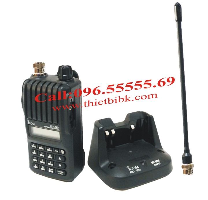 Máy bộ đàm ICOM IC-U80 UHF dùng cho công ty bảo vệ, trường học, bệnh viện