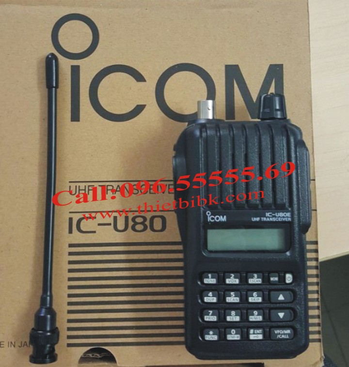 Máy bộ đàm ICOM IC-U80 UHF dùng cho khu du lịch sinh thái