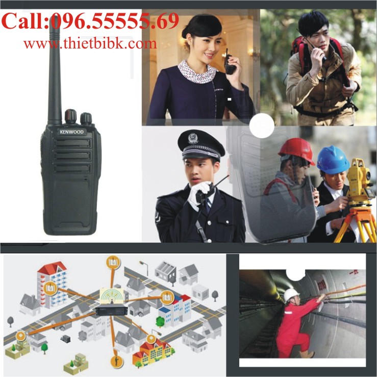 Máy bộ đàm Kenwood TK-3508 UHF 8W dùng cho điều hành sản xuất