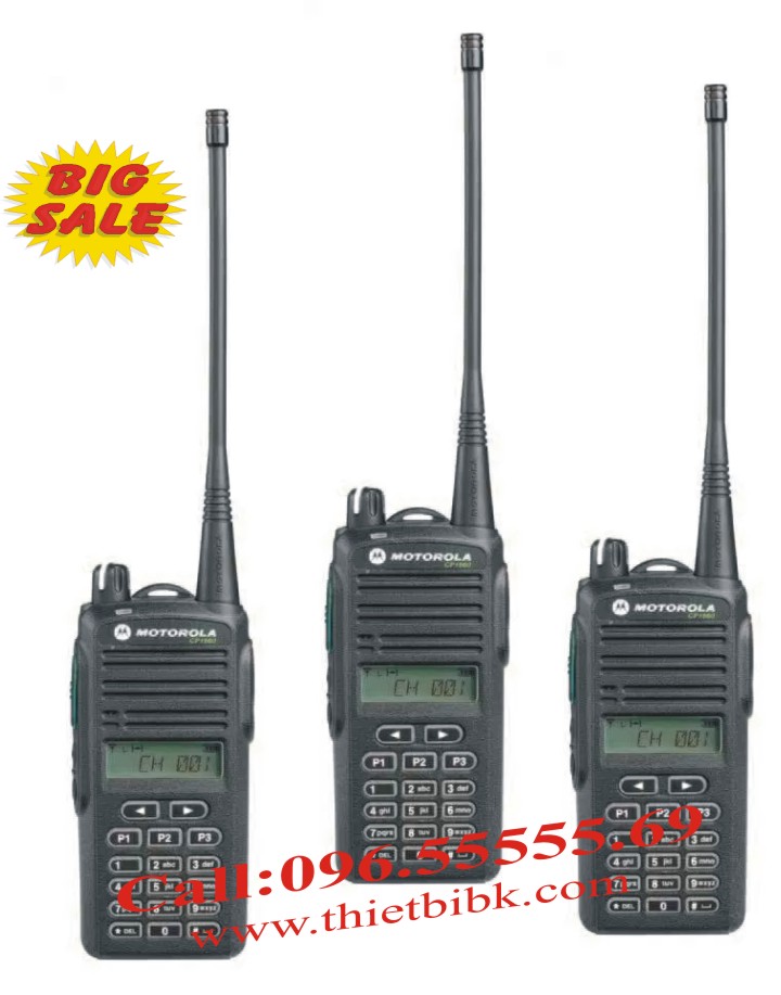 Máy bộ đàm Motorola CP1660 99 kênh dải tần UHF hoặc VHF