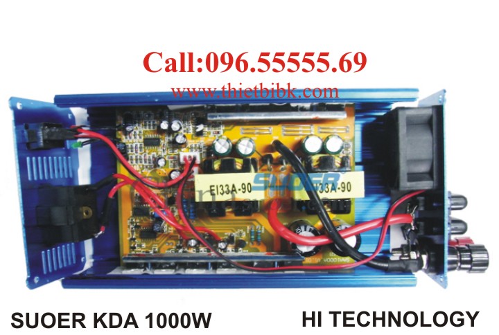 Máy đổi điện không sạc SUOER KDA 1000W sử dụng công nghệ nguồn xung