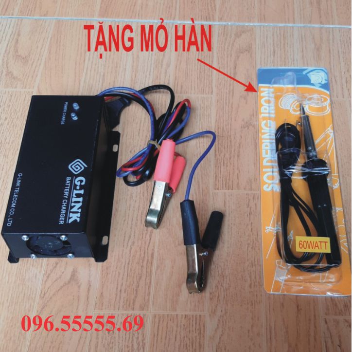 Mua sạc ắc quy tự động Glink 24v 100Ah tặng mỏ hàn thiếc