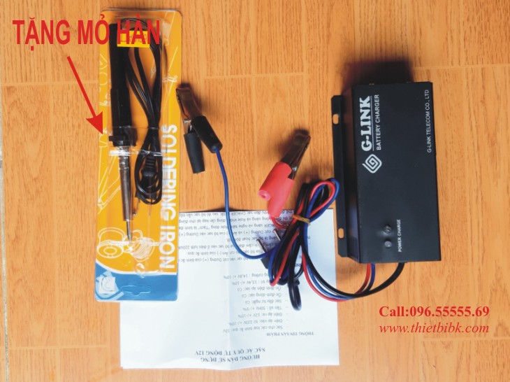 Mua sạc ắc quy tự động Glink 12v 200Ah tặng mỏ hàn thiếc