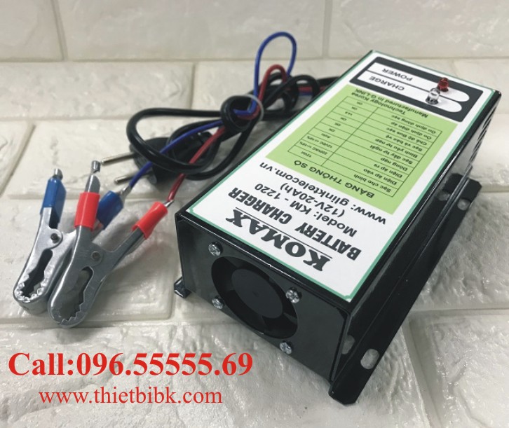 Sạc ắc quy tự động KOMAX KM-1220 12V 200Ah dùng sạc ắc quy máy phát điện