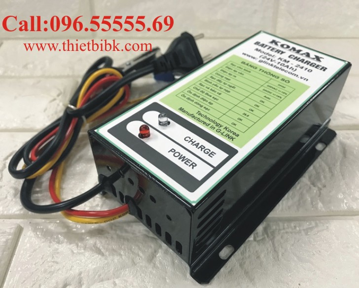 Sạc ắc quy tự động KOMAX KM-2410 24V 100Ah dùng sạc ắc quy ô tô, xe máy