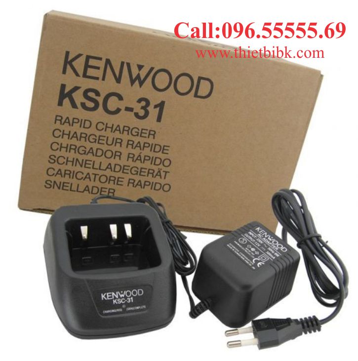 Sạc pin bộ đàm Kenwood KSC-31 dùng cho bảo vệ