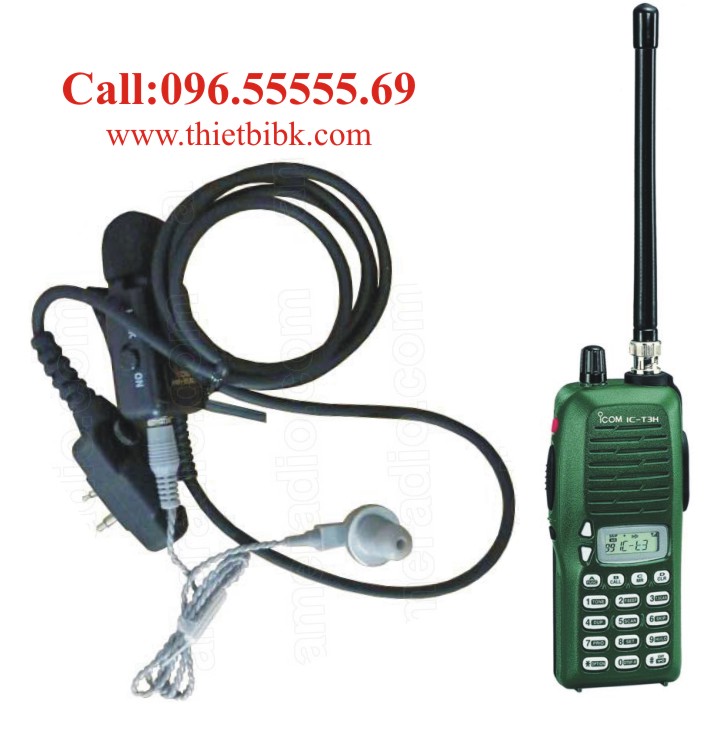 Tai nghe máy bộ đàm ICOM IC-T3H dùng cho khu công nghiệp