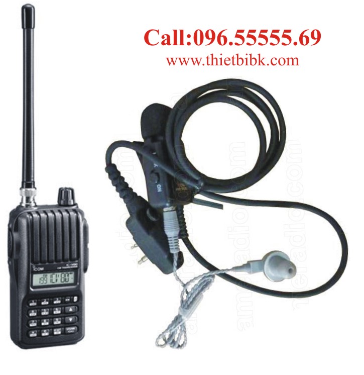 Tai nghe máy bộ đàm ICOM IC-V80 dùng cho khai thác khoáng sản